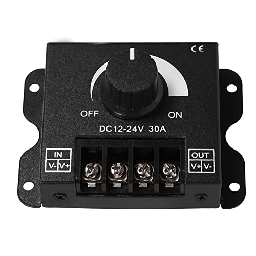 WPKD BLUEIY LED Dimmer Schalter, 12V-24V 30A Manuelle Bedienung Led Dimmer Knob Controller mit Memory Funktion Helligkeit einstellen Schalter für Haus Schlafzimmer Licht WPKD BLUEIY LED Dimmer Schalter, 12V-24V 30A Manuelle Bedienung Led Dimmer Knob Controller mit Memory Funktion Helligkeit einstellen Schalter für Haus Schlafzimmer Licht von WPKD BLUEIY