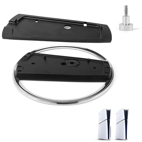 WPPQWP PS5 Standfuß Vertikal für PS5 / PS5 Slim / PS5 Pro(Disc & Digital Universal), PS5 Slim Standfuß Schwarz, PS5 Halterung, PS5 Slim Zubehör, Mit Anti-Rutsch-Pad (Vertikal) von WPPQWP