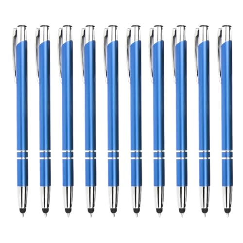 WPRO Stylosa - 20-er Set - Eingabe-Stift & Kugelschreiber 2in1 - Tablet & Smartphone dünne Touch-Screen Stylus-Pen Spitze Touchpen - blau - von WPRO