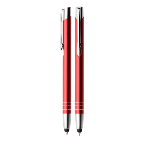 WPRO Toccara | 2-er Set | Kugelschreiber & Eingabe-Stift 2in1 | Smartphone & Tablet | dünne 3D Touch-Screen Stylus-Pen Spitze | Touchpen | rot WPRO Toccara | 2-er Set | Kugelschreiber & Eingabe-Stift 2in1 | Smartphone & Tablet | dünne 3D Touch-Screen Stylus-Pen Spitze | Touchpen | rot von WPRO