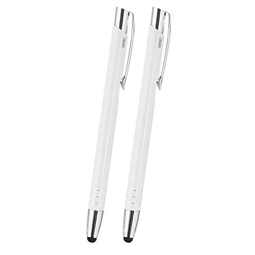 WPRO Toccara | 2-er Set | Kugelschreiber & Eingabe-Stift 2in1 | Smartphone & Tablet | dünne 3D Touch-Screen Stylus-Pen Spitze | Touchpen | weiß WPRO Toccara | 2-er Set | Kugelschreiber & Eingabe-Stift 2in1 | Smartphone & Tablet | dünne 3D Touch-Screen Stylus-Pen Spitze | Touchpen | weiß von WPRO
