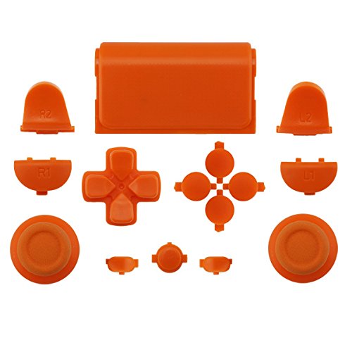 WPS Touch Pad Thumbsticks Richtungstasten Home Full-Ersatzteile-Set für PS4 Playstation 4 Dualshock 4 Controller Shell (für Gen 1 Controller) Orange Orange von WPS