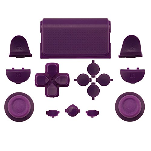 WPS Touch Pad Thumbsticks Richtungstasten Home Full-Ersatzteile-Set für PS4 Playstation 4 Dualshock 4 Controller Shell (für Gen 1 Controller) Violett Violett von WPS