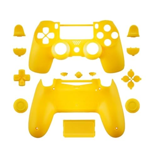 WPS matt Controller Case Collection Full Gehäuse Schale + Full Tasten für PS4 Playstation Slim Pro (jdm-040) Controller gelb von WPS