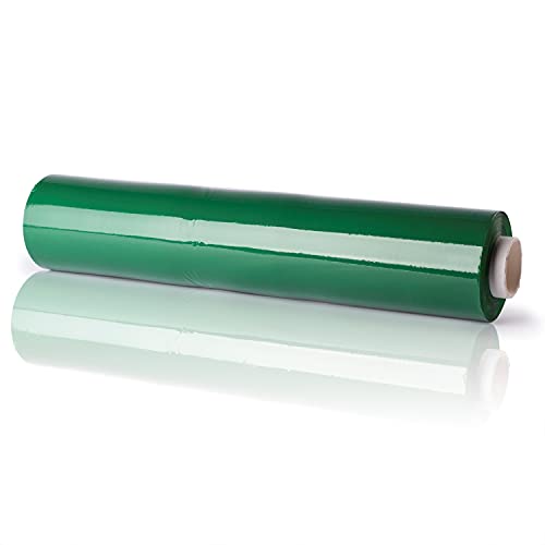 WPTrading - 3 x Rolle Stretchfolie 50 cm x 260 lfm (23my) Grün - Ein-Packfolie aus LDPE - Wickelfolie stark & reißfest - Umzugsfolie Schutzfolie - Paletten Verpackungs-Folie für Umzug, Möbel & Lager von WPTrading
