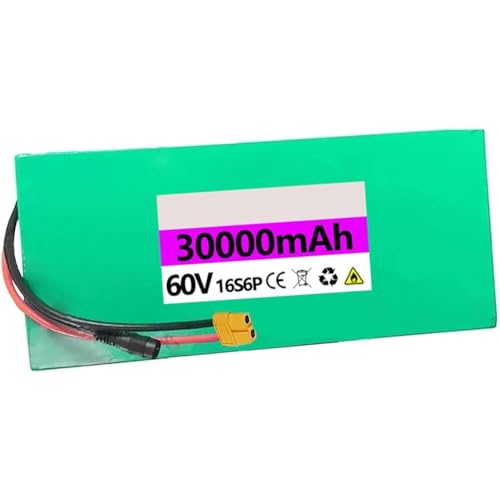 52V 60V 20Ah 30Ah Ebike Akku 52V 60V 20Ah 30Ah Batterie,Für Elektro-Roller Scooter,Für 200W 350W 400W 500W 800W 950W 1000W Elektro Fahrrad Batterie Lithiium-Ionen(XT60,60V 20AH) von WPXXXW