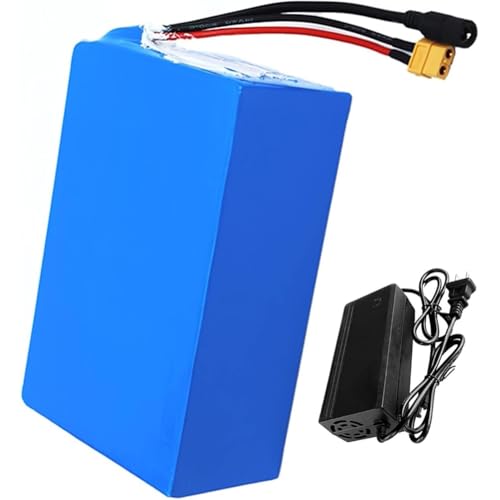 E-Bike Akku 52 V 10 Ah 12 Ah 15 Ah 20 Ah 30 Ah Li-Ion Batterie 52V 20 Ah 30 Ah Elektrofahrrad Wasserdichter PVC-Akku,Für 250W 500W 800W 1000W Motor,Mit Ladegerät(12AH) von WPXXXW