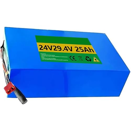E-Bike Batterie 24V 25.2V 29.4V,Li-Ionen Batterie 8Ah 10Ah 12Ah 15Ah 18Ah 20Ah 25Ah Ebike Akku,Für 100W 200W 300W 400W 500W Motor,Mit 42V Ladegerät Eingebauter BMS(T,25.2V 25AH) von WPXXXW