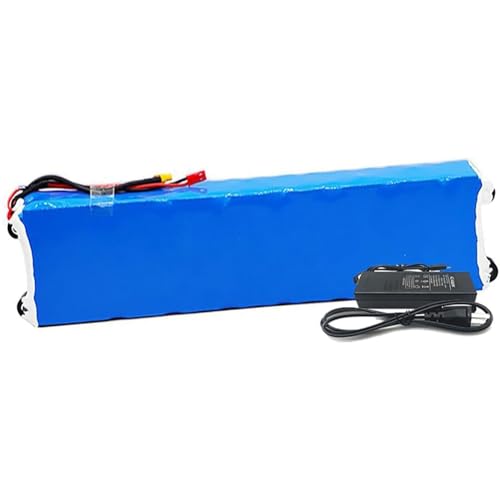 E-Bike Pedelec Akku 36V 10Ah, Mit Ladegerät, Fahrrad Li-Ionen-Akkupack 36V 10AH Wasserdichter PVC-Akku 36V Elektro-Fahrrad Batterie Für 200W 500W 750W Motor, Eingebauter BMS(T) von WPXXXW
