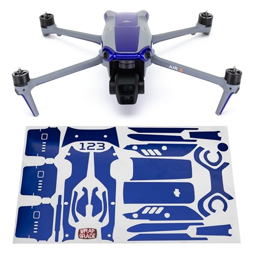 WRAPGRADE Skin Kompatibel mit DJI Air 3 | Accent Color (Stratosphere Blue) von WRAPGRADE