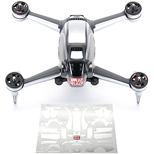 WRAPGRADE Skin Kompatibel mit DJI FPV | Accent Color (Airforce Silver) von WRAPGRADE