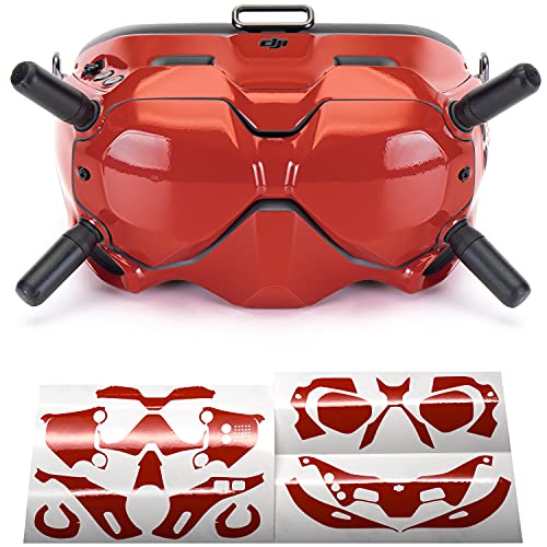WRAPGRADE Skin Kompatibel mit DJI FPV | Goggles V2 (SUPER RED) von WRAPGRADE