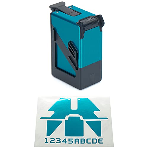 WRAPGRADE Skin Kompatibel mit DJI FPV | eine Batterie (Caribbean Blue) von WRAPGRADE
