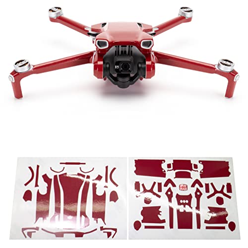 WRAPGRADE Skin Kompatibel mit DJI Mini 3 (JAPAN RED) von WRAPGRADE
