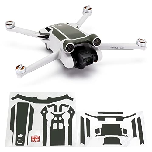 WRAPGRADE Skin Kompatibel mit DJI Mini 3 Pro | Accent Color (ARMY GREEN) von WRAPGRADE