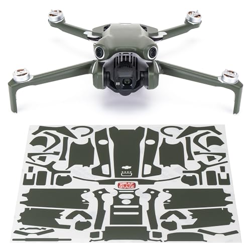 WRAPGRADE Skin Kompatibel mit DJI Mini 4 Pro (Army Green) von WRAPGRADE