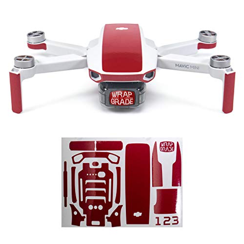 WRAPGRADE Skin kompatibel mit DJI Mavic Mini | Accent Color (Japan RED) von WRAPGRADE
