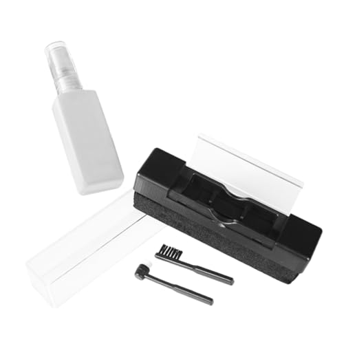 WRITWAA 1 Satz Reinigungsset für Schallplatten vinyl reinigungsset schallplatten reinigungsflüssigkeit Schallplattenreiniger Kit Samtreiniger Nadelreiniger für Schallplattennadeln pp Black von WRITWAA