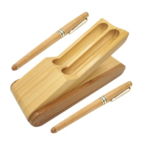 WRITWAA 1 Satz Stift-Set Unterschriftsstift Faltbare Stiftbox Klappbare Stiftbox Schreibstift Set Faltbare Stiftdose Kalligraphie-Übungsstift Büro Stift Füllfederhalter Füller Bambus Brown WRITWAA 1 Satz Stift-Set Unterschriftsstift Faltbare Stiftbox Klappbare Stiftbox Schreibstift Set Faltbare Stiftdose Kalligraphie-Übungsstift Büro Stift Füllfederhalter Füller Bambus Brown von WRITWAA