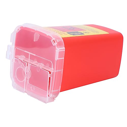 WRITWAA 1 Stück Klingen Recyclingbox Aufbewahrungsbehälter Rasierer Entsorgungsbox Sicherheitsrasierer Entsorgung Haar Reise Rasierer Etui Rasierapparate Friseurbedarf von WRITWAA