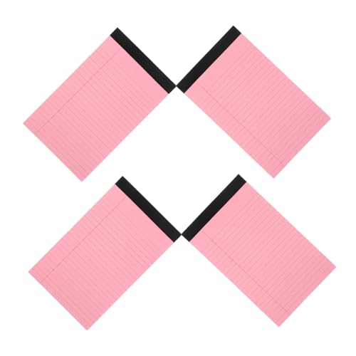 WRITWAA 4 Stück Notizbuch Notizen Tasche treffen gefüttert Schreibwaren merkzettel Notizblock notizzettel legaler Block Papierblöcke Notizblöcke für die Arbeit legale Blöcke Pads Rosa von WRITWAA