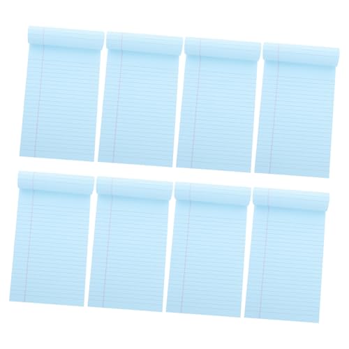 WRITWAA 8 Stück Notizbuch Zu Notizbilder Notizblock Gepunktet Lose Notizbücher Klein Büro Regiert Arbeiten Legal Notizen Klebrig Löschbar Schreibtisch To-do-liste Merkzettel Papier Blue von WRITWAA