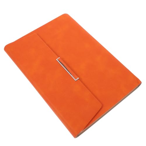 WRITWAA Bürobedarf Täglich Zu Liste Notizbuch Memoboard Erinnerungsbuch Schulplaner Zeitplan-notizblock Planer Akademisches Jahr Ästhetik Zeitplaner Leder Orange von WRITWAA