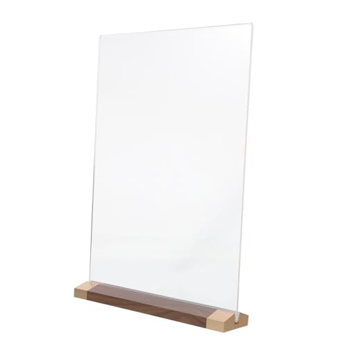 WRITWAA Walnuss Displayständer Durchsichtige Display Erhöhungen Ständer Tischplatte Begrüßungs Und Party Beschilderungsständer Hohe Halter Für Den Innenbereich Schilderhalter WRITWAA Walnuss Displayständer Durchsichtige Display Erhöhungen Ständer Tischplatte Begrüßungs Und Party Beschilderungsständer Hohe Halter Für Den Innenbereich Schilderhalter von WRITWAA