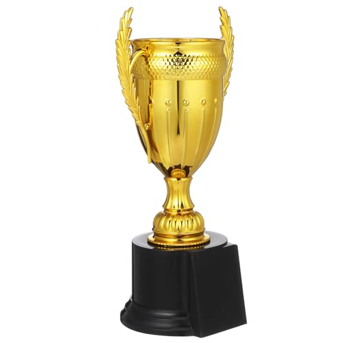 WRITWAA goldene Trophäe Sport klein Stützpunkte für Trophäen Wettkampf-Trophäe Pokale party dekoration dekoratives Trophäenmodell Trophäendekor Preistrophäenmodell Plastik Wiederverwendbar von WRITWAA