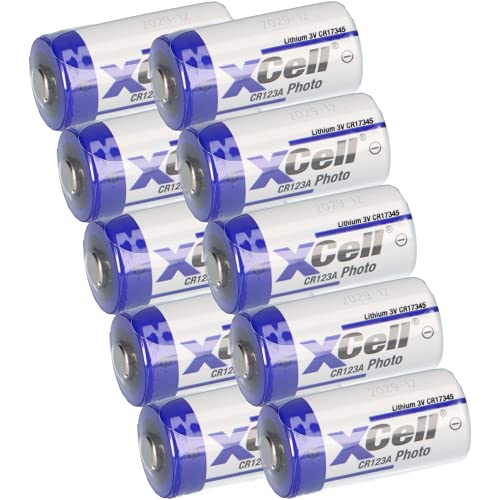 10x CR123 CR123A DL123A Batterien 3V 1550mAh CR17345 Ultra Lithium Foto für Digitalkamera, Alarmanlagen, Sicherheitstechnik, Rauchmelder, Taschenlampen AKKUman Set (10er) von WSB