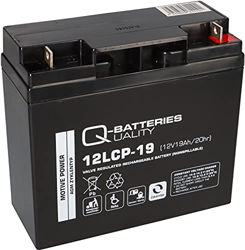 12V 19Ah kompatibler Akku FIAMM ECOFORCE F19-12B Ersatz Batterie wiederaufladbar von WSB