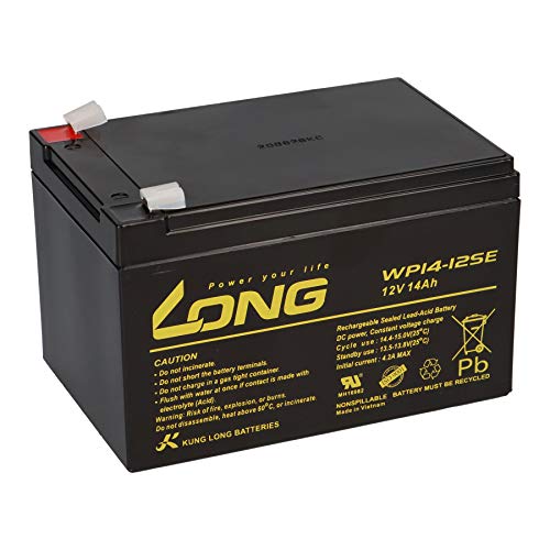 Kung Long Akku 12V 14Ah Pb Batterie Bleigel WP14-12SE ELEKTROFAHRRAD GOLFCADDY Scooter Elektromobil ZYKLENTYP von WSB