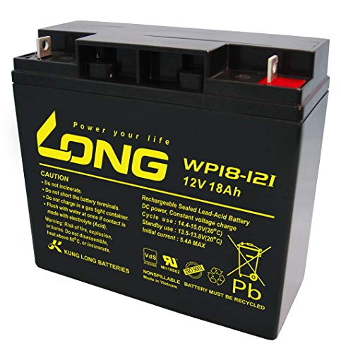 Kung Long WP18-12I Akku 18Ah 12V AGM zyklenfest Blei Batterie Rasenmäher Rasentraktor Aufsitzmäher Boot Scooter 17Ah 19Ah 20Ah 22Ah 23Ah AKKUman Edition von WSB