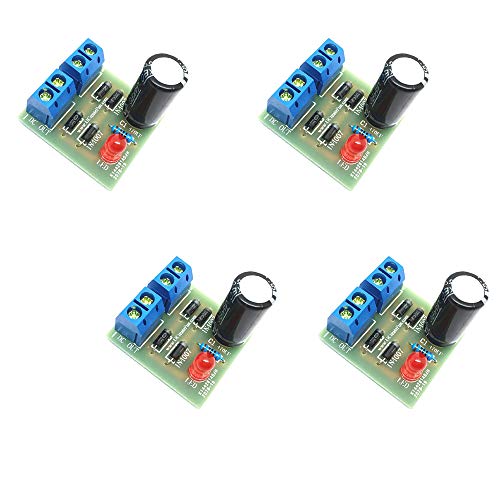 WSDMAVIS 4 Sets IN4007 Vollwellen-Brücken-Gleichrichter-Kits AC-DC Stromwandler Elektronisches Modul-Board DIY WSDMAVIS 4 Sets IN4007 Vollwellen-Brücken-Gleichrichter-Kits AC-DC Stromwandler Elektronisches Modul-Board DIY von WSDMAVIS
