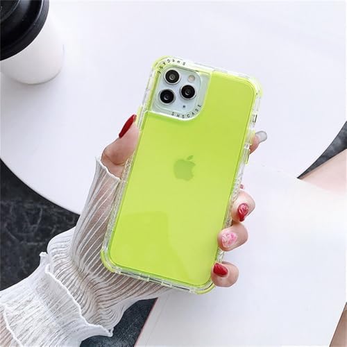 3IN1 Candy Color Stoßfeste Stoßstangen-Handyhülle für iPhone 13 11 12 14 15 Pro Max XR X XS Max SE 7 8 Plus Weiche Rückseite, Fluoreszierendes Grün, Für iPhone 15 3IN1 Candy Color Stoßfeste Stoßstangen-Handyhülle für iPhone 13 11 12 14 15 Pro Max XR X XS Max SE 7 8 Plus Weiche Rückseite, Fluoreszierendes Grün, Für iPhone 15 von WSDSMS