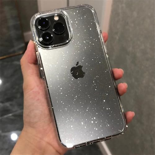 WSDSMS Bling Glitter Transparente Hülle für iPhone 15 14 13 12 11 Pro Max Plus Mini Stoßfeste weiche Silikonschutzhülle, Schwarz, Für iPhone 14 Pro WSDSMS Bling Glitter Transparente Hülle für iPhone 15 14 13 12 11 Pro Max Plus Mini Stoßfeste weiche Silikonschutzhülle, Schwarz, Für iPhone 14 Pro von WSDSMS