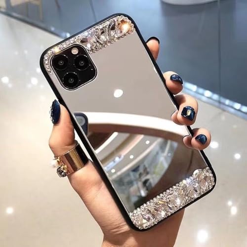 WSDSMS Damen Strass Diamant Spiegel Hülle für iPhone 14 13 12 11 Pro Max XR XS Hülle Luxus für iPhone 16 15 Pro Max Makeup Cover, 3, Für iPhone 12 WSDSMS Damen Strass Diamant Spiegel Hülle für iPhone 14 13 12 11 Pro Max XR XS Hülle Luxus für iPhone 16 15 Pro Max Makeup Cover, 3, Für iPhone 12 von WSDSMS