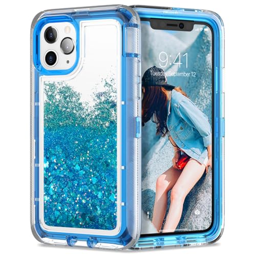 WSDSMS Für iPhone 12 11 13 14 Pro Max SE 8 7 15 Plus X XS Max XR Hybrid 3D Glitter Armor Dynamic Quicksand Stoßfeste Handyhülle, Blau, Für iPhone 14Pro Max WSDSMS Für iPhone 12 11 13 14 Pro Max SE 8 7 15 Plus X XS Max XR Hybrid 3D Glitter Armor Dynamic Quicksand Stoßfeste Handyhülle, Blau, Für iPhone 14Pro Max von WSDSMS