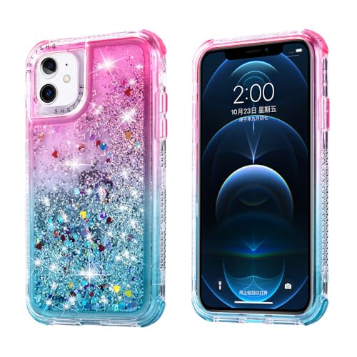 WSDSMS Glitzernde, farbverlaufende Treibsand-transparente Handyhülle für iPhone 11 12 Pro Max XR XS Max X 8 7 Plus 12 Mini 12 Stoßfester Stoßfänger, Stil 6, für iPhone XR WSDSMS Glitzernde, farbverlaufende Treibsand-transparente Handyhülle für iPhone 11 12 Pro Max XR XS Max X 8 7 Plus 12 Mini 12 Stoßfester Stoßfänger, Stil 6, für iPhone XR von WSDSMS