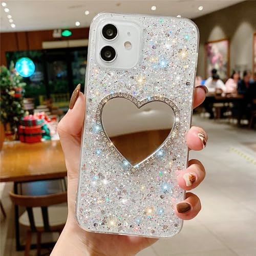 WSDSMS Luxuriöse Bling Glitter Love Heart Mirror Pailletten Handyhülle für iPhone 15 13 12 14 11 Pro Max X XS Max XR 7 8 Plus SE 2020 Cover, 1, Für 7 Plus oder 8 Plus WSDSMS Luxuriöse Bling Glitter Love Heart Mirror Pailletten Handyhülle für iPhone 15 13 12 14 11 Pro Max X XS Max XR 7 8 Plus SE 2020 Cover, 1, Für 7 Plus oder 8 Plus von WSDSMS