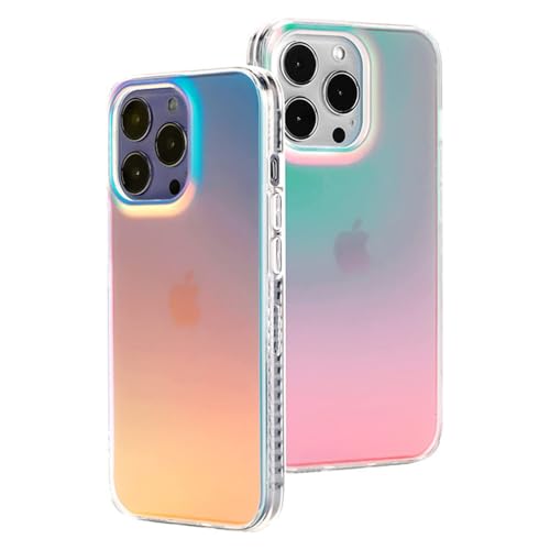 WSDSMS Luxuriöse Matte, durchsichtige Hülle mit Farbverlauf für iPhone 14 13 11 15 Pro Max 12 Mini XS XR X 8 7 Plus SE 3, fluoreszierend, schillernde Hülle, für iPhone 15Pro Max WSDSMS Luxuriöse Matte, durchsichtige Hülle mit Farbverlauf für iPhone 14 13 11 15 Pro Max 12 Mini XS XR X 8 7 Plus SE 3, fluoreszierend, schillernde Hülle, für iPhone 15Pro Max von WSDSMS