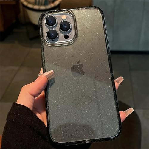 WSDSMS Pink Glitter Bling Clear Soft Case für iPhone 15 14 13 11 12 Pro Max Mini Plus X XS XR 15Pro 14Pro Damenhülle, Schwarz, Für iPhone 13 Mini WSDSMS Pink Glitter Bling Clear Soft Case für iPhone 15 14 13 11 12 Pro Max Mini Plus X XS XR 15Pro 14Pro Damenhülle, Schwarz, Für iPhone 13 Mini von WSDSMS