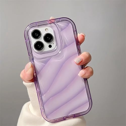 WSDSMS Water Wave Ripple Hülle für iPhone 15 14 13 12 11 Pro Max XR X XS 6 6S 7 8 Plus Klare stoßfeste Softcover, Lila, Für 6 Plus, 7 Plus, 8 Plus WSDSMS Water Wave Ripple Hülle für iPhone 15 14 13 12 11 Pro Max XR X XS 6 6S 7 8 Plus Klare stoßfeste Softcover, Lila, Für 6 Plus, 7 Plus, 8 Plus von WSDSMS
