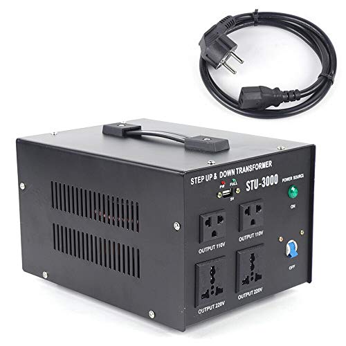 3000W Spannungswandler AC 220V auf 110V Inverter Wechselrichter USB Step Down Converter Spannungswandler Transformator Sicherheitstransformator ist 2000W von WSIKGHU