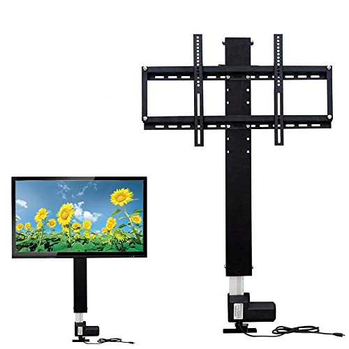 TV Lift Elektrisch höhenverstellbarer Flachbildschirme 26"-57" TV 700mm Stroke TV Halterung Motorisiert mit Fernbedienung für 26-57 Zoll TV Lift 170LBS/80KG von WSIKGHU