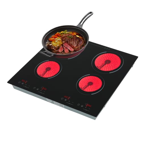WSIKGHU 6000W Glaskeramikkochfeld 4 Platten, 59,6×51 cm Einbau Herdplatte 4 Kochfelder Schwarzer Elektro Keramik Herd für die Meisten Töpfe - 220V - 60~250℃ WSIKGHU 6000W Glaskeramikkochfeld 4 Platten, 59,6×51 cm Einbau Herdplatte 4 Kochfelder Schwarzer Elektro Keramik Herd für die Meisten Töpfe - 220V - 60~250℃ von WSIKGHU