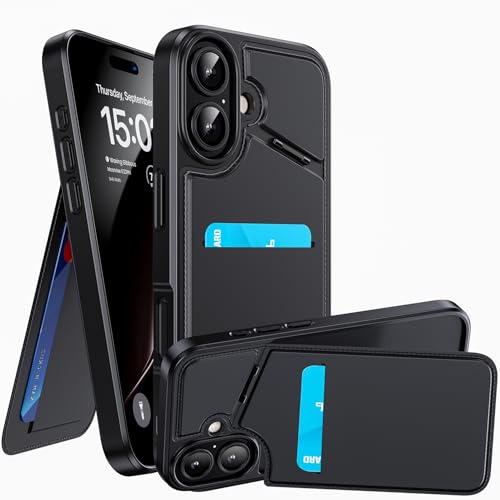 WSKEN Hülle für iPhone 16 mit Kartenhalter, Leder Handyhülle Etui Klapphülle Handytasche Brieftasche,RFID Stoßfeste Case Schutzhülle WSKEN Hülle für iPhone 16 mit Kartenhalter, Leder Handyhülle Etui Klapphülle Handytasche Brieftasche,RFID Stoßfeste Case Schutzhülle von WSKEN