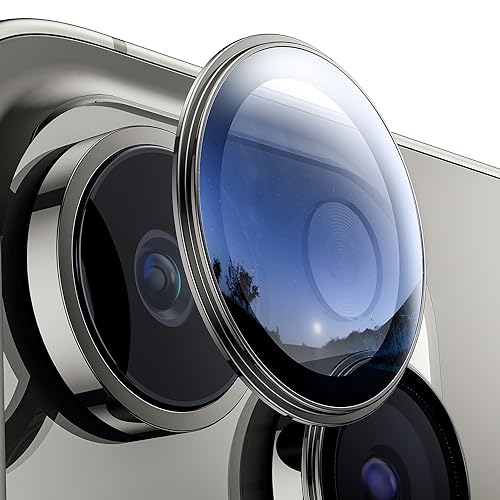 WSKEN Kamera Schutz für iPhone 15 Pro/iPhone 15 Pro Max Kameraschutz. [Ultra-Klar Kamera Glas][9H Härte Kratzfest] HD gehärtetes Glas Objektivschutz für iPhone 15 Pro/iPhone 15 Pro Max Zubehör von WSKEN