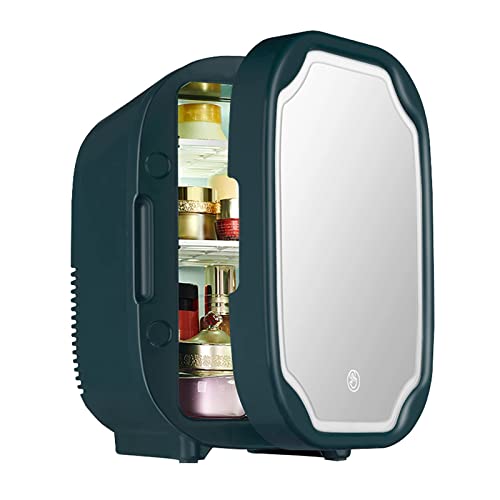 WSMYGS Insulin-Kühlbox, 8 l, Kosmetik-Kühlschrank mit LED-Lampe, Make-up-Spiegel, tragbarer Kühlschrank, kleiner Kühlschrank für die Hautpflege, Insulin-Kühler von WSMYGS