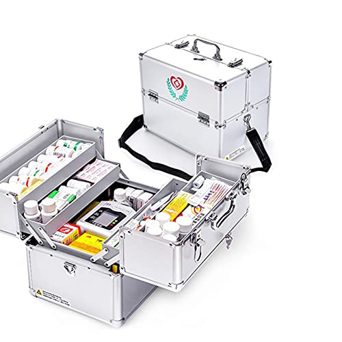 WSMYGS Insulin-Kühlbox, Aluminiumbox mit Sicherheitsschloss, tragbarer, doppelt offener Notfallkoffer, große Aufbewahrungsbox mit Griff/Schultergurt für Zuhause, Camping, Arbeitsplatz, 30 x 22 x 24 WSMYGS Insulin-Kühlbox, Aluminiumbox mit Sicherheitsschloss, tragbarer, doppelt offener Notfallkoffer, große Aufbewahrungsbox mit Griff/Schultergurt für Zuhause, Camping, Arbeitsplatz, 30 x 22 x 24 von WSMYGS